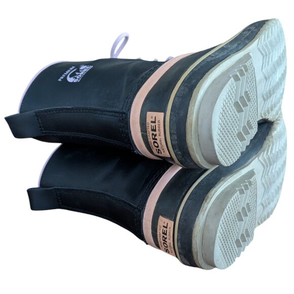 Sorel Black & Pink Leather Waterproof Insulated Women's Winter Snow Boots Size 9 - Picture 12 of 16